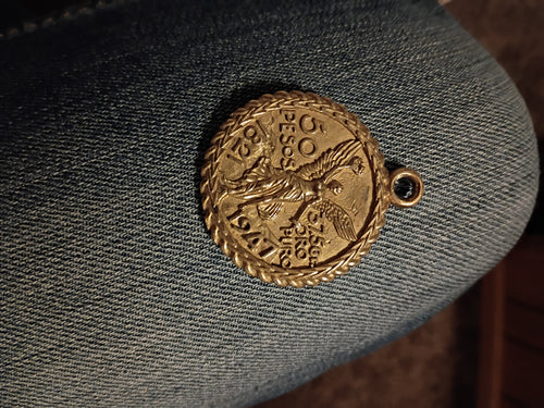 50 PESO Pendant $850 24K gold